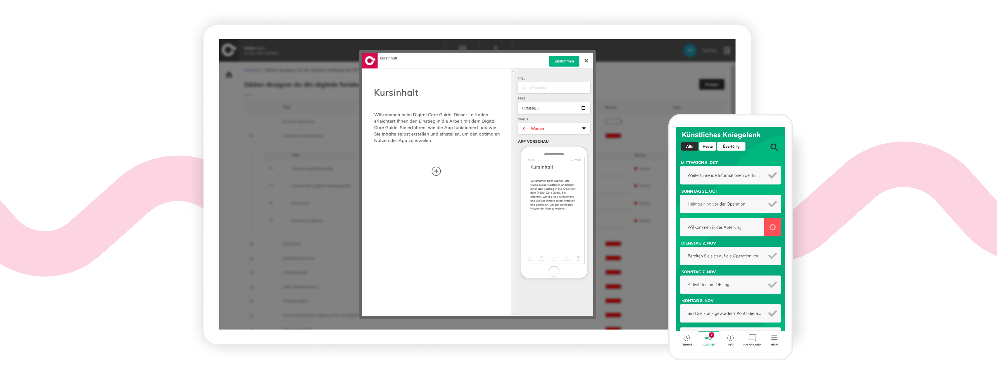 Patient Guide user journey